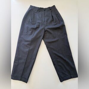 Embassy Row-Pure Wool-100% Wool-Vintage-Trousers-Grey-Size 12